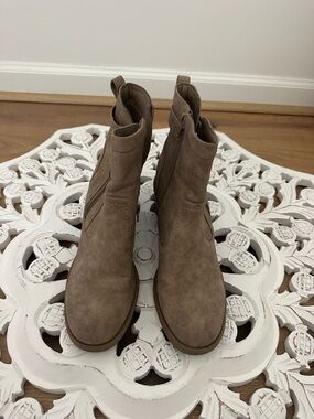 Guess Taupe Suede Ankle Boots